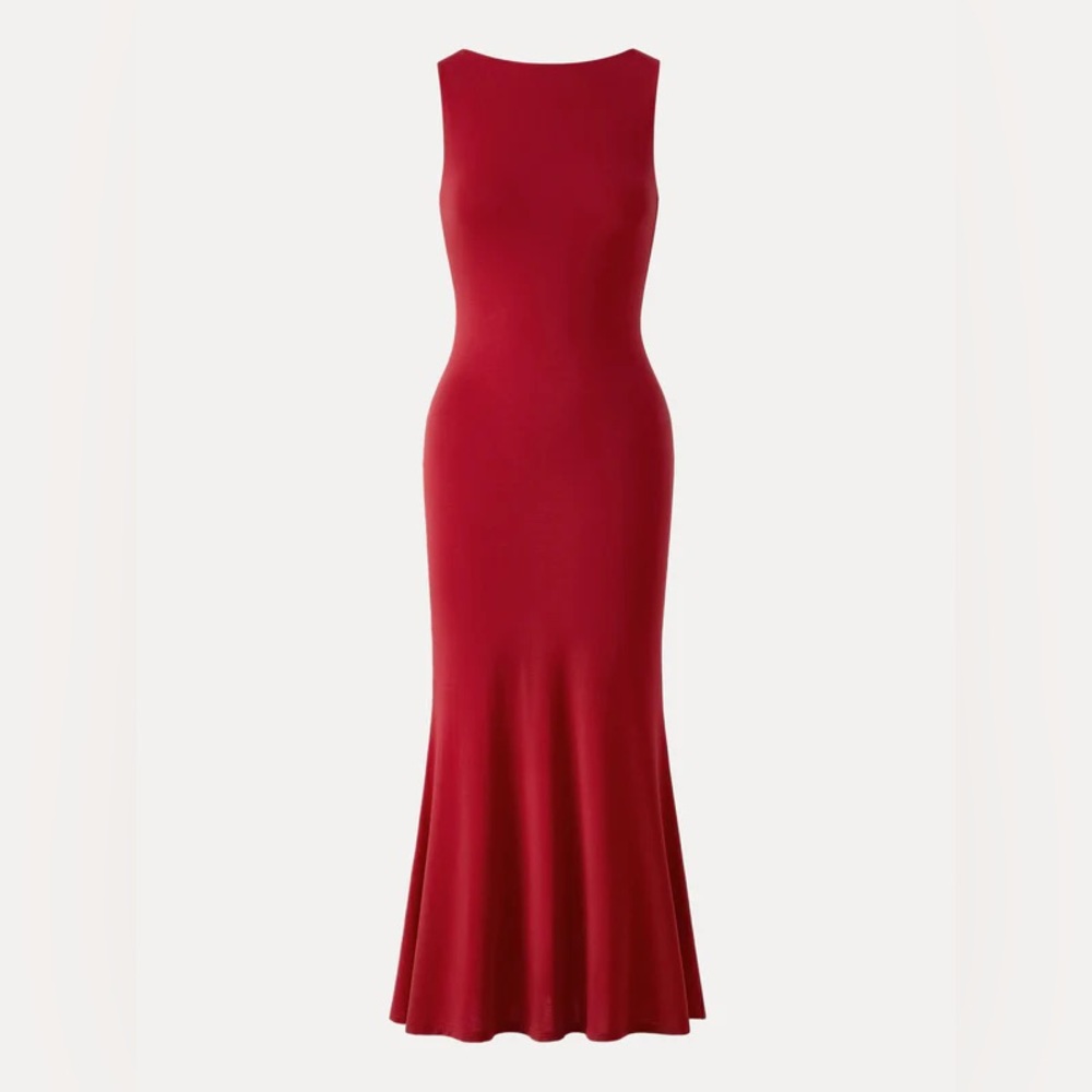 NWT OGL EFFORTLESS BOATNECK MERMAID MAXI DRESS